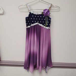 A Wish Come True Purple Lyrical Ballet Dance Costumes